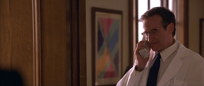 Robin Williams on the phone from what dreams may come