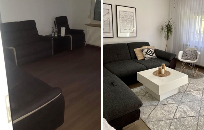 Before/After I Moved In My Husband’s Apartment