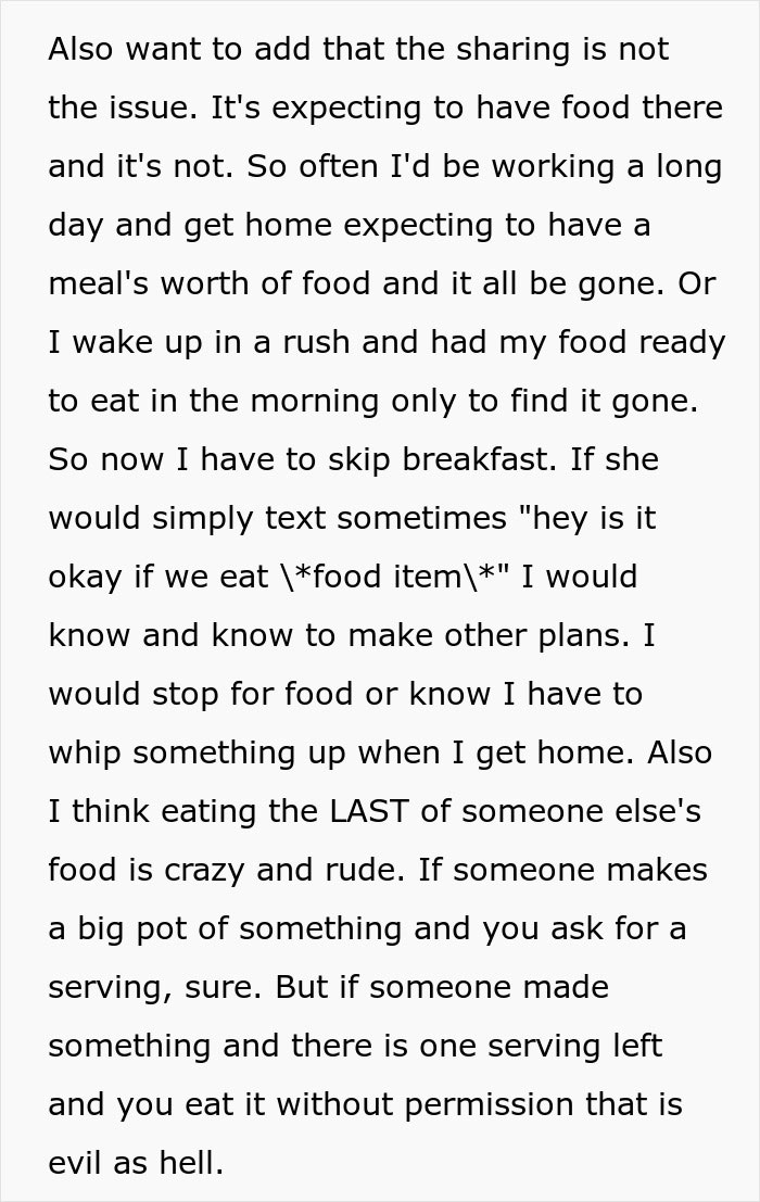 “I Put Veggies In My Food To Stop My Roommate’s Kid From Eating It. Mom Threatens Legal Action” “I Put Veggies In My Food To Stop My Roommate’s Kid From Eating It. Mom Threatens Legal Action”