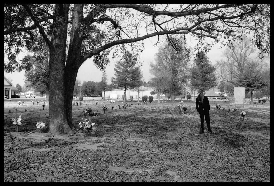 Dedrick At Gravesite