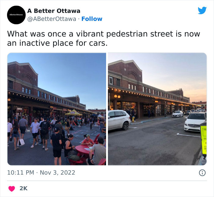 My City (Ottawa, Canada) Removing A Pedestrianized Street In Favour Of Cars
