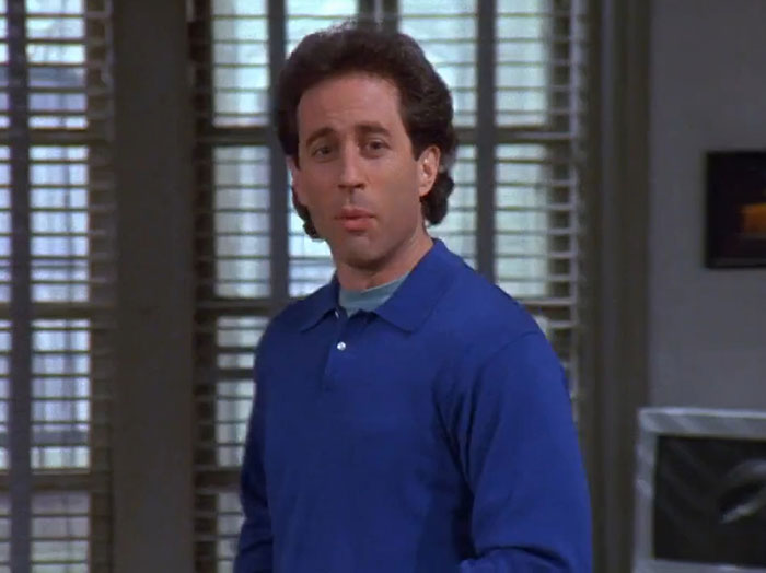  Jerry wearing blue sweater