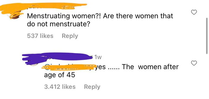 It Is Physically Impossible To Menstruate After 45 Years Of Age