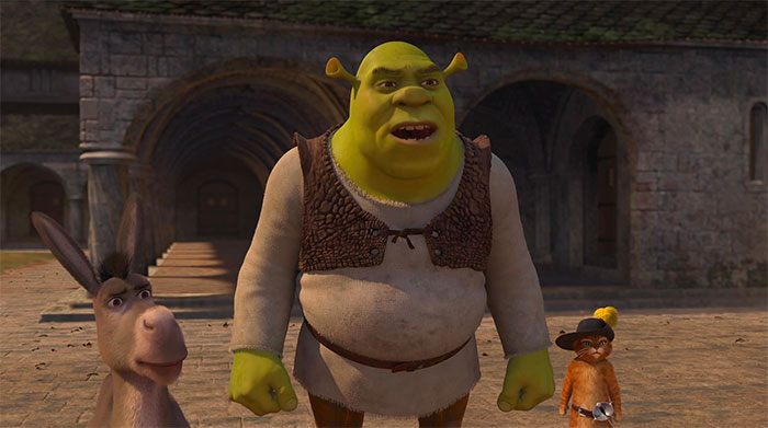 Shrek Donkey and Puss In Boots