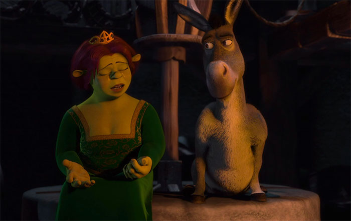Donkey and Fiona talking