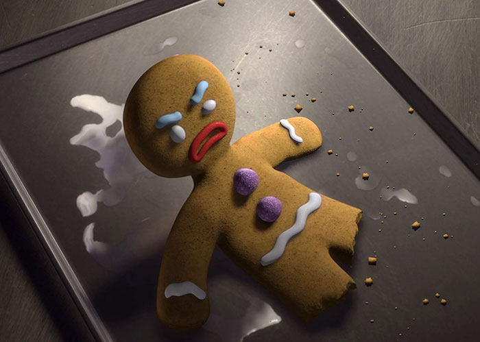 Gingerbread Man angry