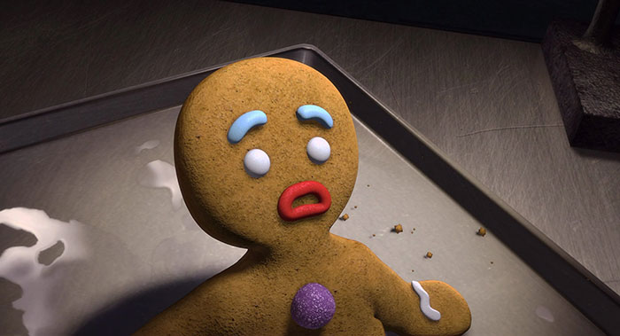 Gingerbread Man talking about muffin man