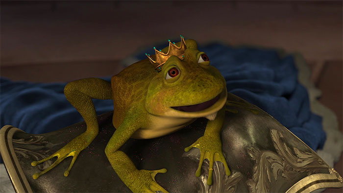 King Harold as a frog