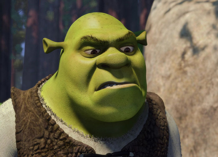 Shrek angry