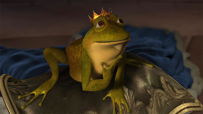 King Harold as a frog