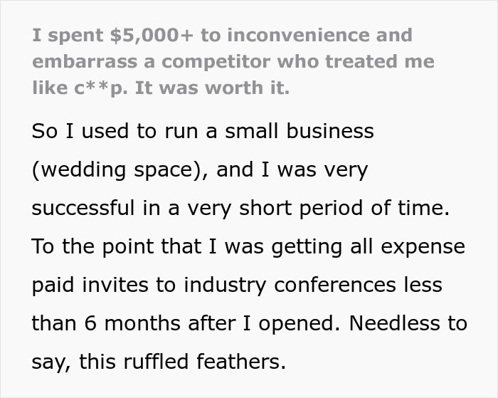 Woman Spends $5,000 To Embarrass Competitor, It Works Like A Charm Woman Spends $5,000 To Embarrass Competitor, It Works Like A Charm