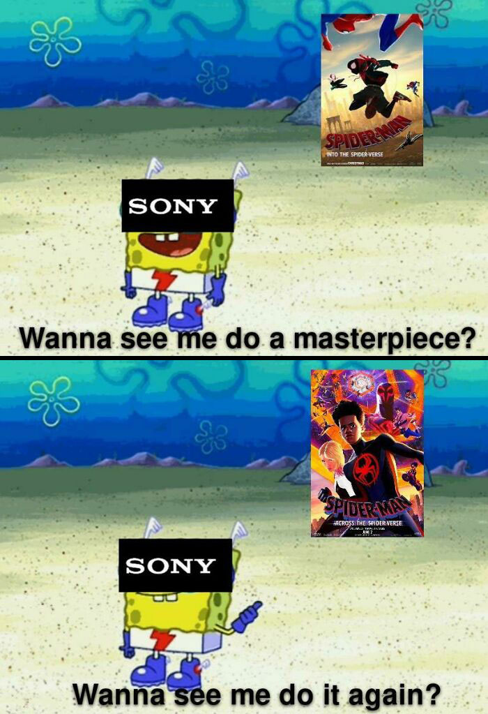 spiderverse masterpiece spiderman meme