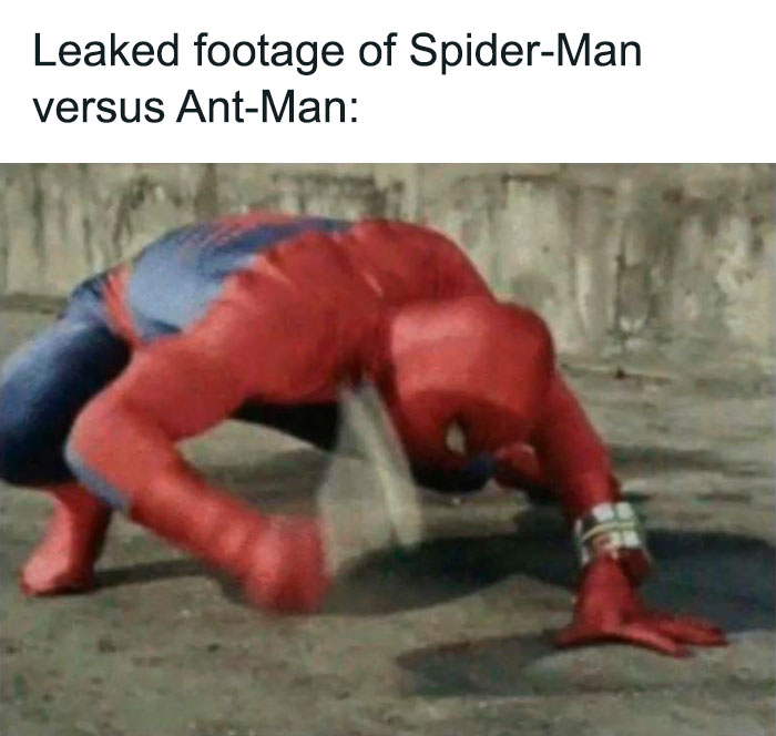 antman vs spiderman meme