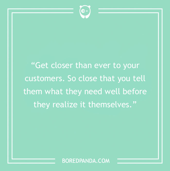 Steve Jobs quote about customers