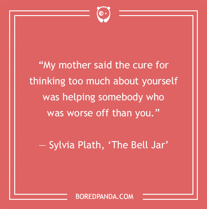 Sylvia Plath quote on kindness