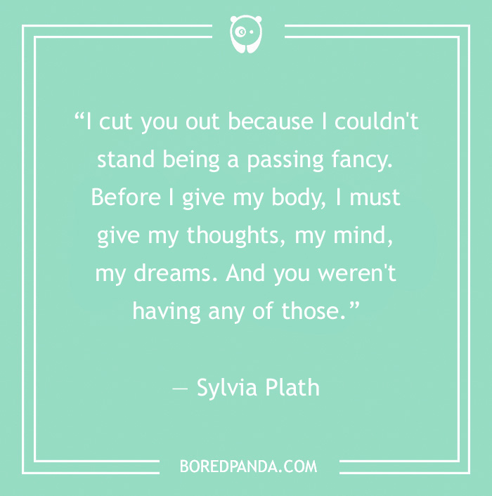 Sylvia Plath quote on depression 