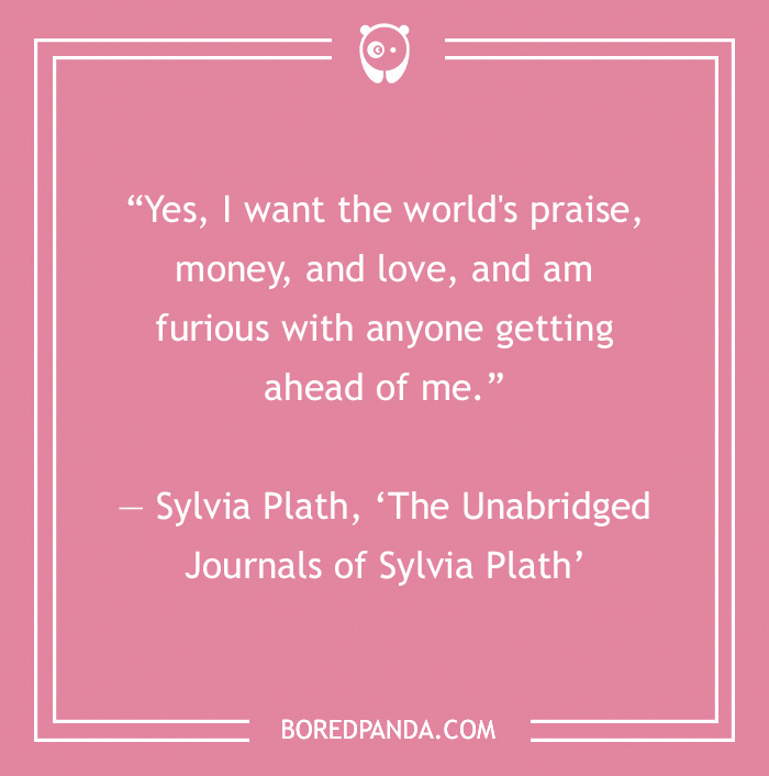 Sylvia Plath quote on introspection