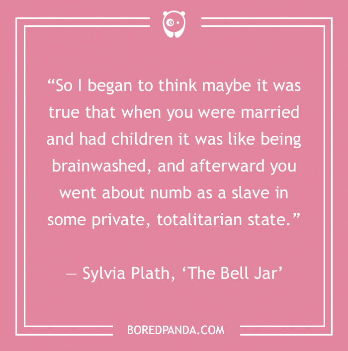 Sylvia Plath quote on love