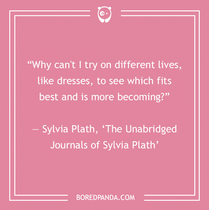 Sylvia Plath quote on introspection