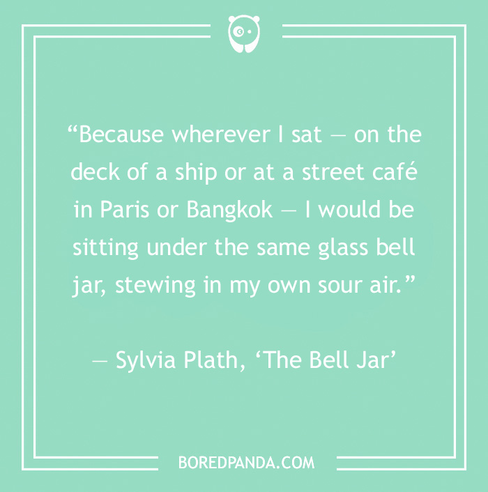 Sylvia Plath quote on depression 