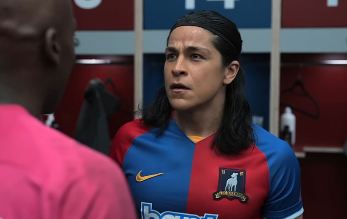 Danji Rojas wearing blue red shirt