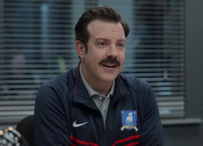Ted Lasso wearing sport outfit