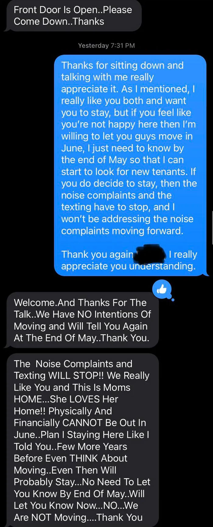 Update On Noise Complaints