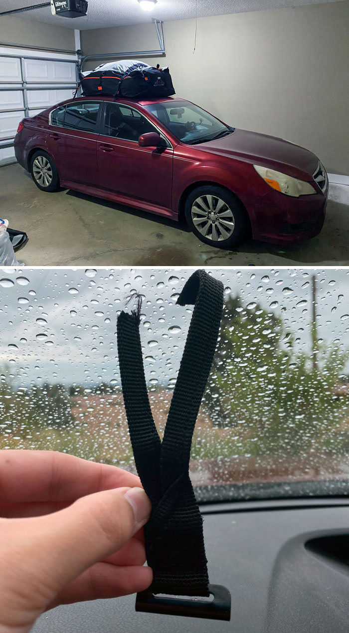 Traveling From Alabama To California For My Wife’s Job. Someone Cut The Roof Bag Off Of My Car In Albuquerque. Lost All Of Our Clothes