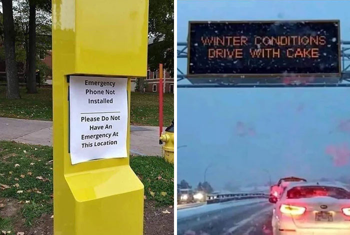 These 45 Signs Are As Useful As A Chocolate Teapot And People Couldn’t Resist Sharing Them