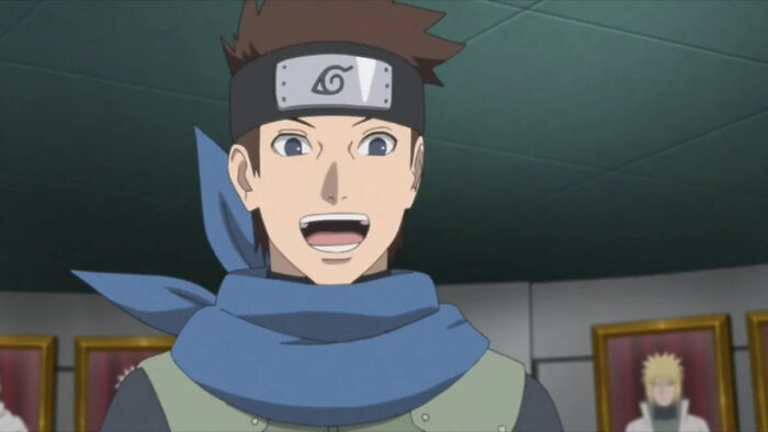 Adult Konohamaru smiling from Naruto