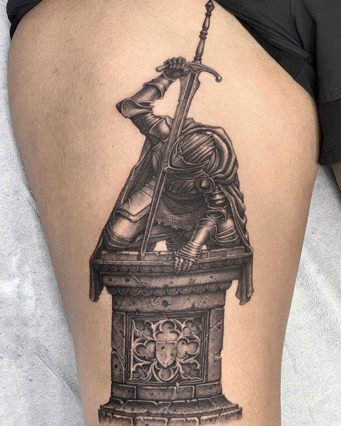 Basin of vows from dark souls tattoo 
