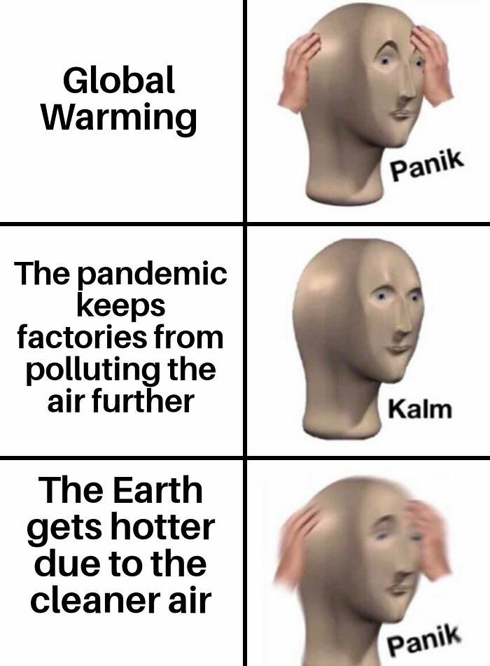 Global warming panik meme 