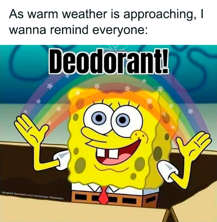Spongebob imagination weather meme 