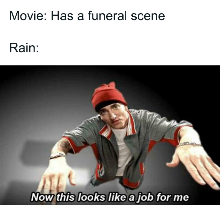 Eminem rapping rain meme 