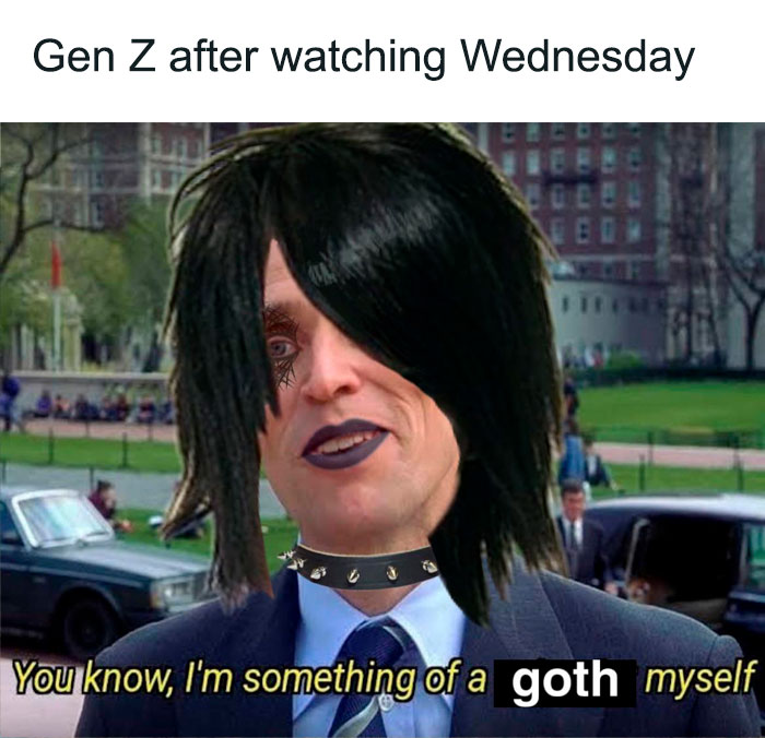 Gen Z after watching Wednesday meme