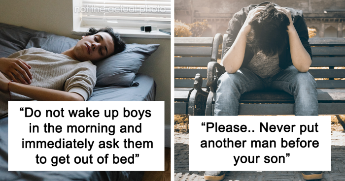 “Knock Before Entering”: 29 Men Give Moms Advice On Raising A Boy