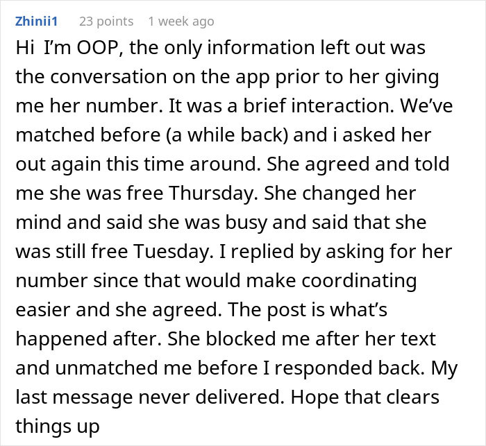 Guy’s Tinder Conversation Goes Viral After He Got Ditched For A Date Idea, Sparking A Debate Guy’s Tinder Conversation Goes Viral After He Got Ditched For A Date Idea, Sparking A Debate