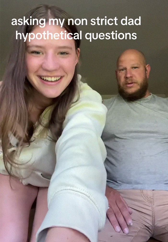 Teen Asks Her “Non-Strict” Dad Hypothetical Questions, Makes The Internet Melt With His Responses Teen Asks Her “Non-Strict” Dad Hypothetical Questions, Makes The Internet Melt With His Responses