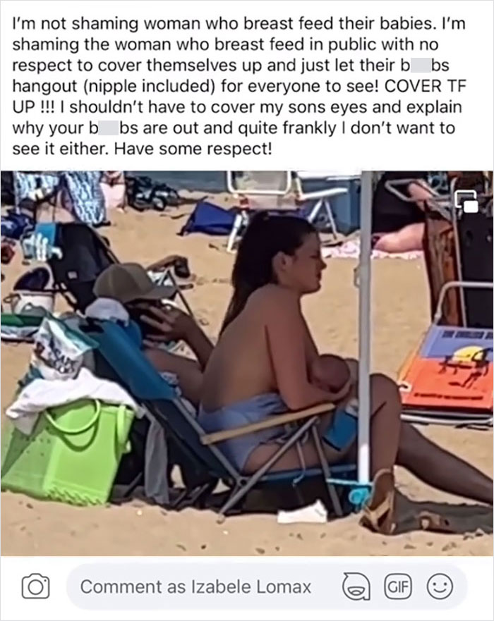 Karen Films Mom Breastfeeding At The Beach, She Finds The Video And Shames Her Right Back