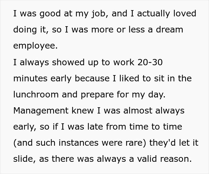 Dream Employee Turns Sour After New Manager Puts In Strict Lateness Rules, Makes Them Regret It Dream Employee Turns Sour After New Manager Puts In Strict Lateness Rules, Makes Them Regret It