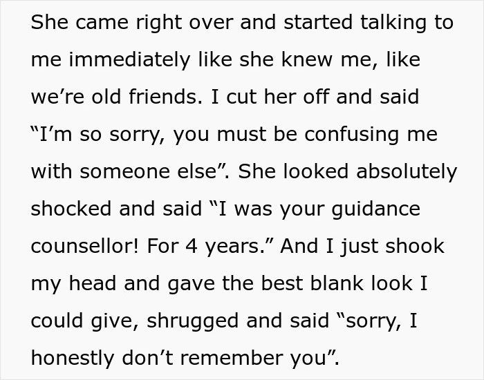Guidance Counselor Is Shocked This Student Doesn't Recognize Her, But It's All Part Of Revenge