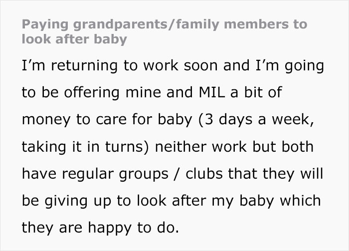 New Mom Wants To Pay Grandparents For Baby Duty While She’s At Work, Shocks Friends New Mom Wants To Pay Grandparents For Baby Duty While She’s At Work, Shocks Friends