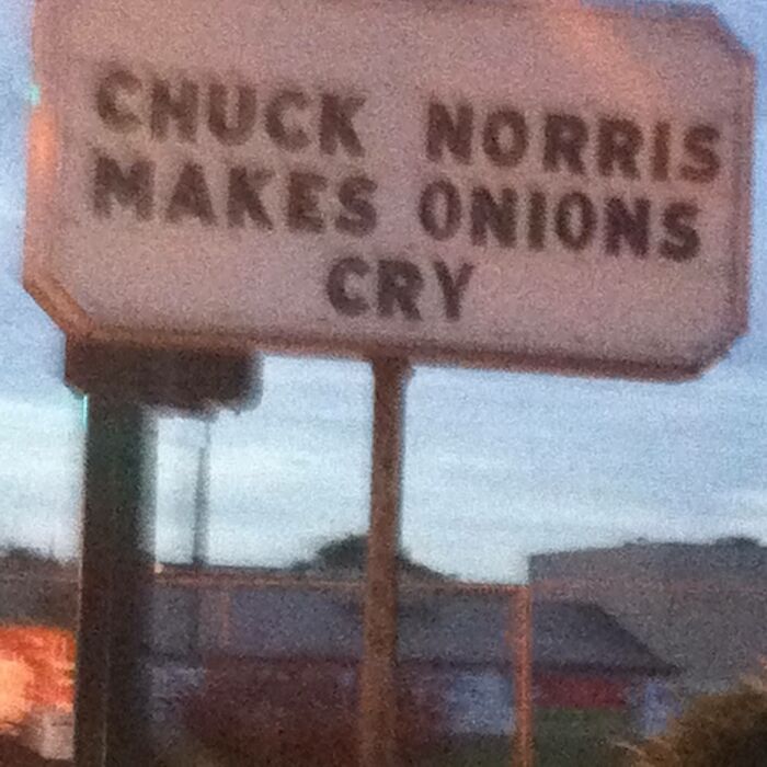 Chuck Norris Makes Onions Cry
