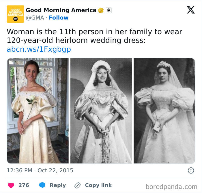 Weddings Can Get So Wasteful And Polluting, So It's Always Nice To See People Embracing Reuse. This Idea Of Requiring New Things On Your Special Day Is Outdated And Promotes Unnecessary Consumerism, So Anyway Yes, Let's Appreciate Second-Hand Wedding Gowns!