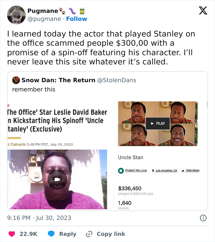 ‘The Office’ Actor Gives Back $110,000 To Fans, Assures Them Funds Were Never Used For Personal Matters ‘The Office’ Actor Gives Back $110,000 To Fans, Assures Them Funds Were Never Used For Personal Matters