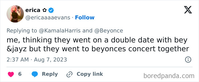 Vice President Kamala Harris Makes People React After Attending Beyoncé Show In A Gold Shirt