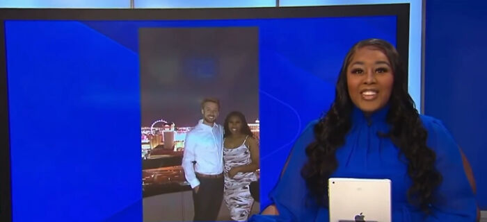 News Anchor Left Speechless As Her Reporter Boyfriend Proposes On Set