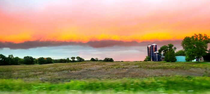 Shelf Cloud At Dusk