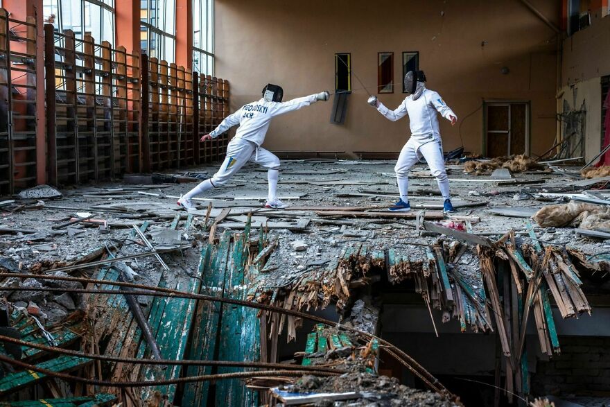 Venues & Views - Category Winner, Bronze: "Stop War. Fencing" By Nikolay Synelnykov