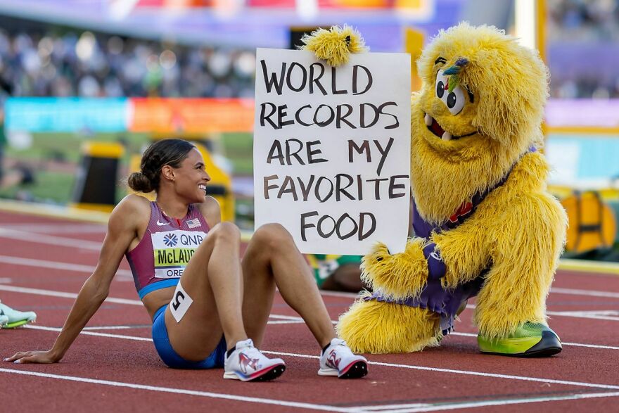 Athletics - Category Winner, Silver: "World Records" By Morgan Treacy